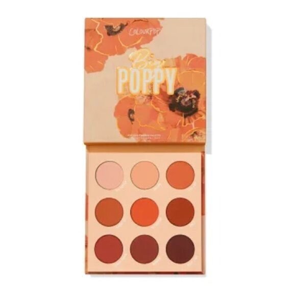 Colourpop Big Poppy Pressed Powder Palette 9 Matte Shades - Picture 1 of 4